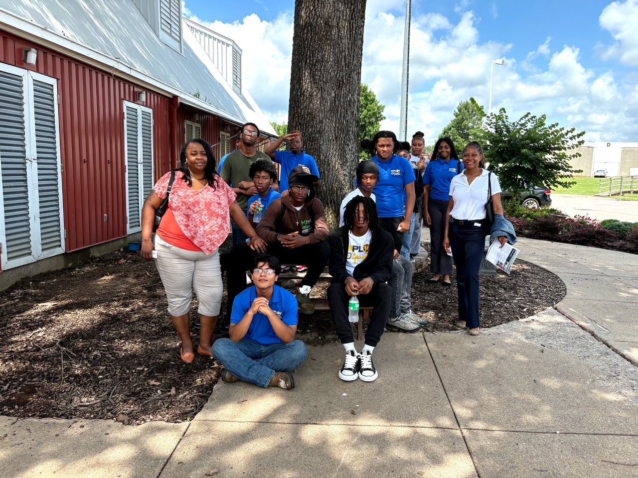 Young people and mentors gathered during an MDA agriculture program.